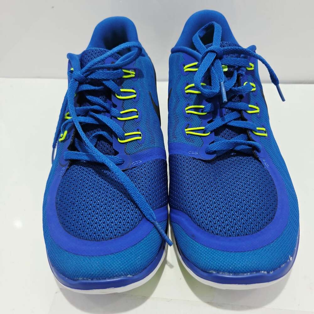 Nike Free 5.0 Deep Royal Blue Volt Running Shoes Size 9.5